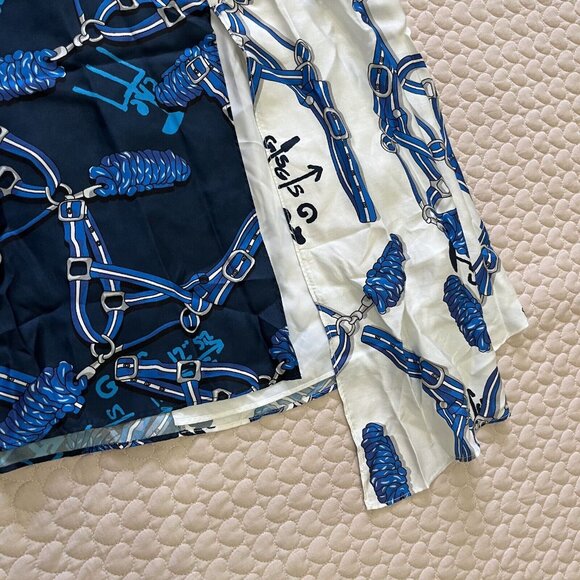 Tibi Blue and White Midi Dress - Picture 8 of 13